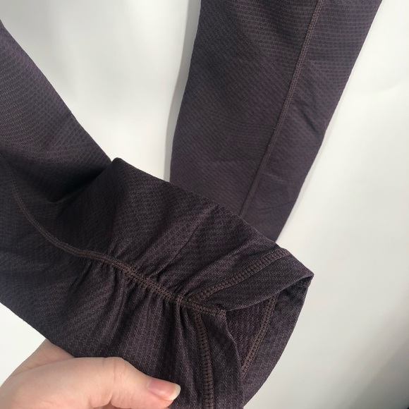 PRANA Misty Legging Purple Scrunch Ankle High Rise Stretch Active Pant S Texture - Picture 5 of 7